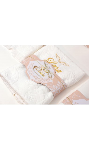 Trusou de botez gold cu ingeras pentru fetite cu broderie personalizata, Gold Wings 24